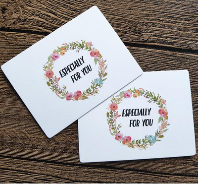 50vnt Girliandos Linksmų Kalėdų Ačiū už mažą dovanėlę Rašoma žinutė vestuvių kvietimo dekoravimo sveikinimo atvirutė 6x8cm