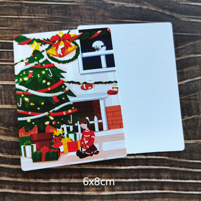 50vnt Girliandos Linksmų Kalėdų Ačiū už mažą dovanėlę Rašoma žinutė vestuvių kvietimo dekoravimo sveikinimo atvirutė 6x8cm