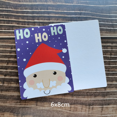 50vnt Girliandos Linksmų Kalėdų Ačiū už mažą dovanėlę Rašoma žinutė vestuvių kvietimo dekoravimo sveikinimo atvirutė 6x8cm