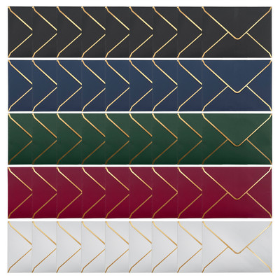 50 tk/pakk 18,5 cm x 13,5 cm Phnom Penhi ümbrikud Pulmakutse ümbrikukott