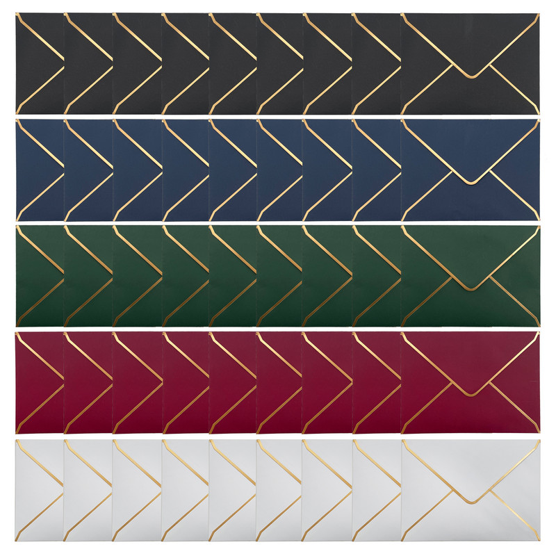 50 tk/pakk 18,5 cm x 13,5 cm Phnom Penhi ümbrikud Pulmakutse ümbrikukott