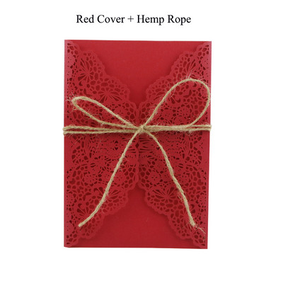 1 vnt. West Cowboy elegantiškos lazeriu pjaustytos vestuvių kvietimų atvirutės su rinkiniais Tuščios žalios spalvos atvirutės Vestuvių dekoravimo vakarėlio reikmenys