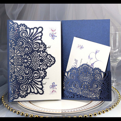 25 tk. Ristimiskutsed Pulmakutse pärlipaberiga Laserlõigatud õnnitluskaart Sünnipäevapeo tarvikud