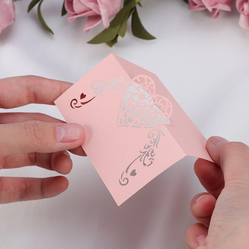 50 τεμ. Laser Cut Σχήμα Καρδιάς Τραπέζι Όνομα Κάρτα Θέση Κάρτα Γάμου Μπομπονιέρα Διακόσμηση πάρτι γενεθλίων