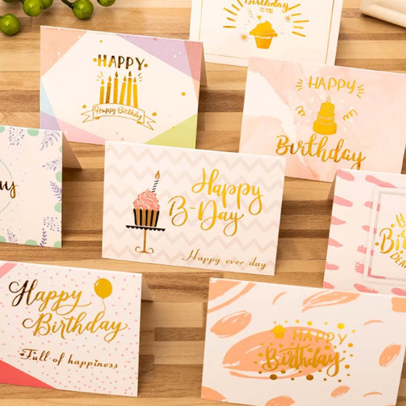 Ynaayu 10 tk volditud kaart Sünnipäevakaart Kingituspostkaardi kutsekaart abielu tänukaart sünnipäeva pulma kutsekaart