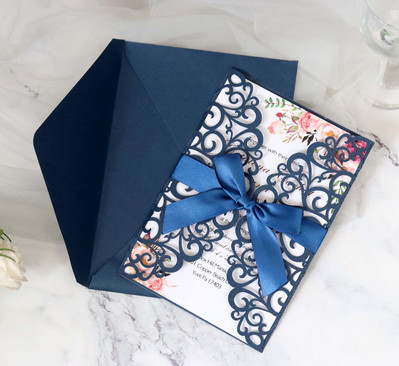 Προσκλητήρια γάμου 25 τμχ Glitter χαρτί με θήκη για φάκελο με κάρτα Προσαρμοσμένη Maraige Μπομπονιέρες βάπτισης για πάρτι γενεθλίων Mariage