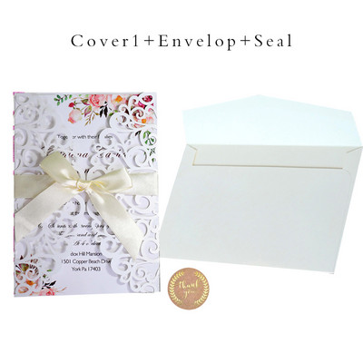 Προσκλητήρια γάμου 25 τμχ Glitter χαρτί με θήκη για φάκελο με κάρτα Προσαρμοσμένη Maraige Μπομπονιέρες βάπτισης για πάρτι γενεθλίων Mariage