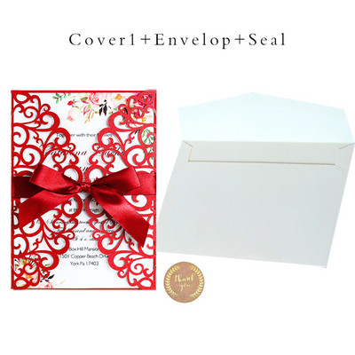 Προσκλητήρια γάμου 25 τμχ Glitter χαρτί με θήκη για φάκελο με κάρτα Προσαρμοσμένη Maraige Μπομπονιέρες βάπτισης για πάρτι γενεθλίων Mariage