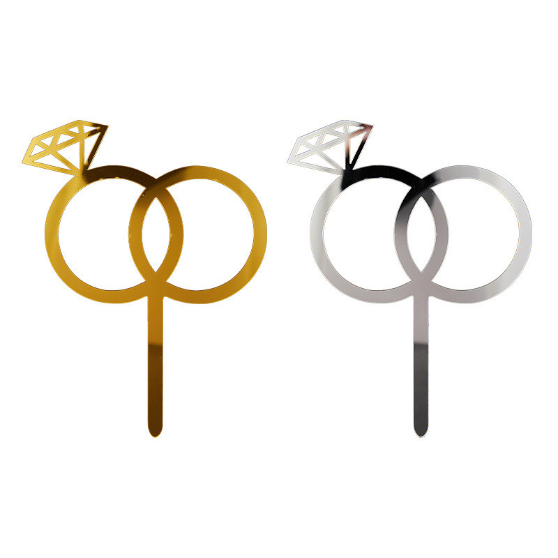 Akrilni vrh za tortu Romantični prijedlog Dijamantni prsten Mladenka koja će biti vjenčanica Dekoracija torte Pečenje vjenčanja Pokloni za zabavu