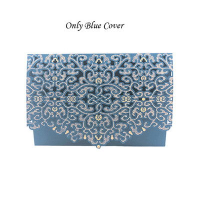 1vnt Auksinė Balta Raudona Prabangi Flora Lazeriu kirpti vestuvių kvietimai Kortelės Elegantiški vestuvių vokai Renginio vakarėlio vestuvių dekoravimas