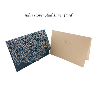 1vnt Auksinė Balta Raudona Prabangi Flora Lazeriu kirpti vestuvių kvietimai Kortelės Elegantiški vestuvių vokai Renginio vakarėlio vestuvių dekoravimas