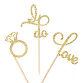 12 tk. Pulmakaunistus Teemanttopsikoogikatted Armastus Torditops Pruudi dušš sünnipäevapeo kaunistused Kanapeo teenetemärk