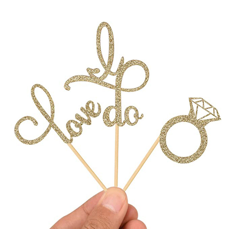 12 tk. Pulmakaunistus Teemanttopsikoogikatted Armastus Torditops Pruudi dušš sünnipäevapeo kaunistused Kanapeo teenetemärk