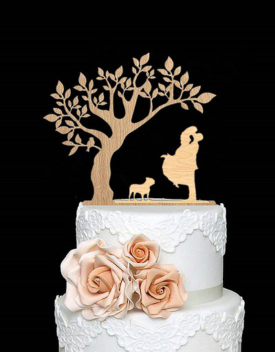 Segastiilis mustast akrüülist pruudi ja peigmehe siluett lemmiklooma kassi härra ja proua topperidega pulmakoogi kaunistamiseks