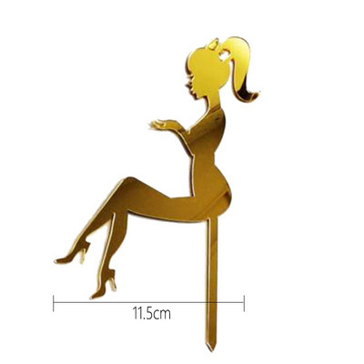 Επέτειος γάμου Τούρτα για πάρτι Ακρυλικό χρυσό κάλυμμα για τούρτες Χρόνια πολλά Προμήθειες για πάρτι Διακοσμήσεις τούρτας Διαφημιστικά είδη