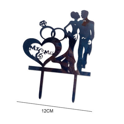 Επέτειος γάμου Τούρτα για πάρτι Ακρυλικό χρυσό κάλυμμα για τούρτες Χρόνια πολλά Προμήθειες για πάρτι Διακοσμήσεις τούρτας Διαφημιστικά είδη