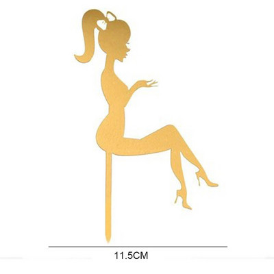 Επέτειος γάμου Τούρτα για πάρτι Ακρυλικό χρυσό κάλυμμα για τούρτες Χρόνια πολλά Προμήθειες για πάρτι Διακοσμήσεις τούρτας Διαφημιστικά είδη