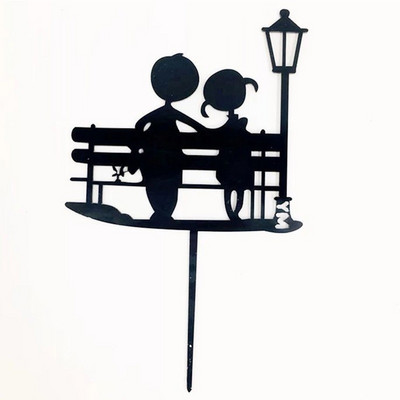 Επέτειος γάμου Τούρτα για πάρτι Ακρυλικό χρυσό κάλυμμα για τούρτες Χρόνια πολλά Προμήθειες για πάρτι Διακοσμήσεις τούρτας Διαφημιστικά είδη