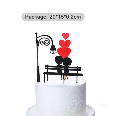 Επέτειος γάμου Τούρτα για πάρτι Ακρυλικό χρυσό κάλυμμα για τούρτες Χρόνια πολλά Προμήθειες για πάρτι Διακοσμήσεις τούρτας Διαφημιστικά είδη