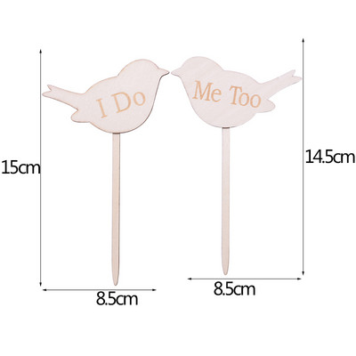 1 tk pulmakoogi kattematerjal puidust härra ja proua just abiellunud kaunistus pruut peigmees ise ise pulmakoogi kaunistused kihluspeotarbed