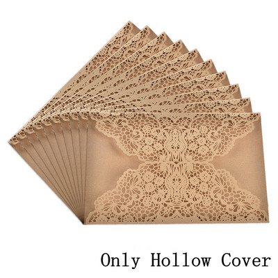 10 tk Laserlõigatud pulmakutsekaardid pulmakihlamiseks Pruudi beebiõhtu sünnipäevapeokutse õnnitluskaardid