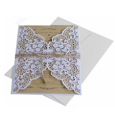 10 tk Laserlõigatud pulmakutsekaardid pulmakihlamiseks Pruudi beebiõhtu sünnipäevapeokutse õnnitluskaardid