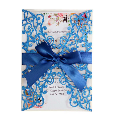 10 tk Laserlõigatud pulmakutsekaardid pulmakihlamiseks Pruudi beebiõhtu sünnipäevapeokutse õnnitluskaardid