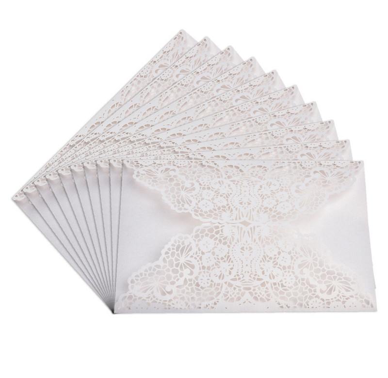 10 tk Laserlõigatud pulmakutsekaardid pulmakihlamiseks Pruudi beebiõhtu sünnipäevapeokutse õnnitluskaardid