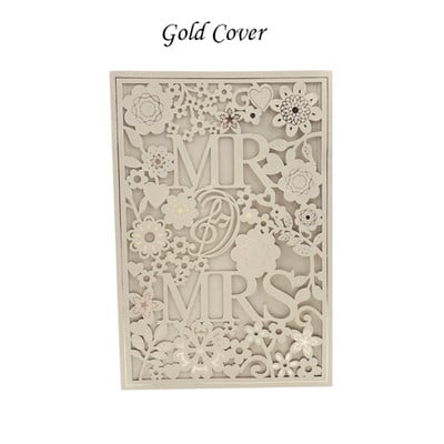 1kom Bijelo Zlatno Crveno Plavo Laserski izrezana pozivnica za vjenčanje Elegantna prilagođena print Baby Shower Svadbena dekoracija Potrepštine za zabavu