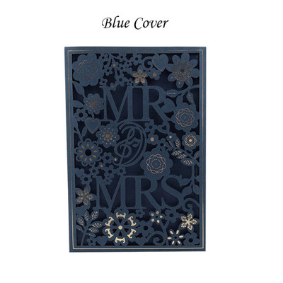 1kom Bijelo Zlatno Crveno Plavo Laserski izrezana pozivnica za vjenčanje Elegantna prilagođena print Baby Shower Svadbena dekoracija Potrepštine za zabavu