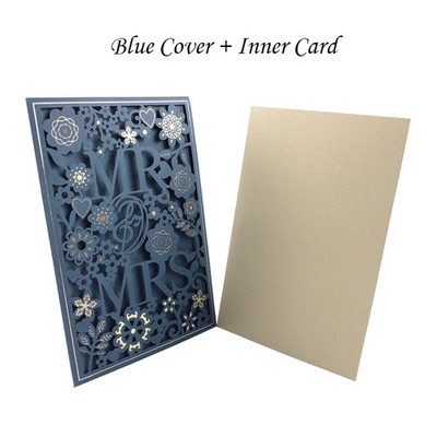 1kom Bijelo Zlatno Crveno Plavo Laserski izrezana pozivnica za vjenčanje Elegantna prilagođena print Baby Shower Svadbena dekoracija Potrepštine za zabavu