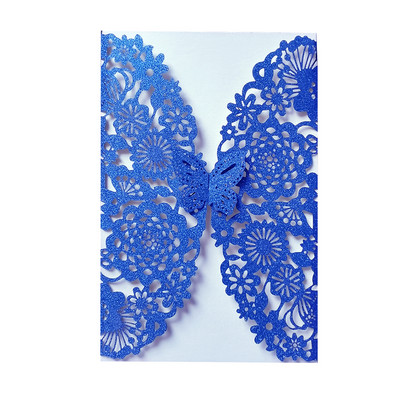 10 komada personaliziranih leptir pozivnica sa svjetlucavim papirom Pozivnice za vjenčanje, brak, krštenje, rođendanske zabave