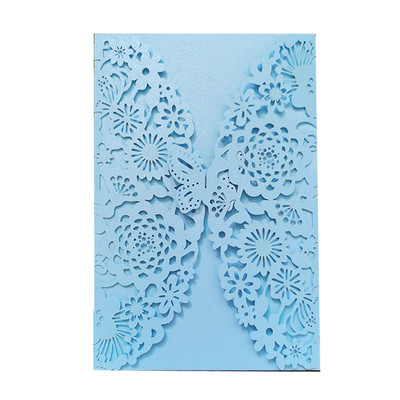 10 komada personaliziranih leptir pozivnica sa svjetlucavim papirom Pozivnice za vjenčanje, brak, krštenje, rođendanske zabave