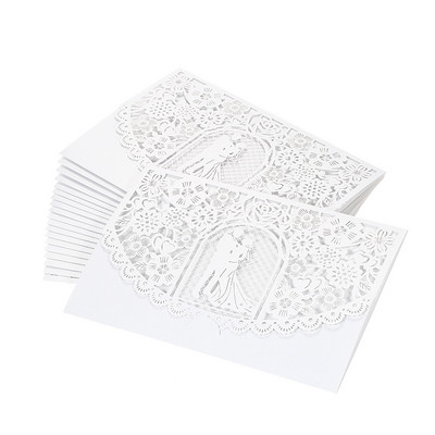 10 TK Pruudi ja peigmehe pulmakutsed Kaart Pärlipaberist Kutsekaardid Pulma-aastapäeva Mariage Peokaunistused