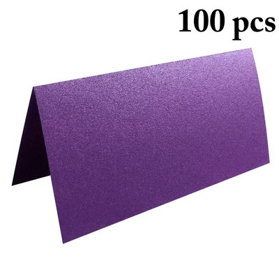 100 gab. Luksusa ballīšu galda nosaukums Vietu kartītes Kāzu Ziemassvētku dzimšanas dienas ballīte Ielūguma kartītes Galda dekorēšanas piederumi