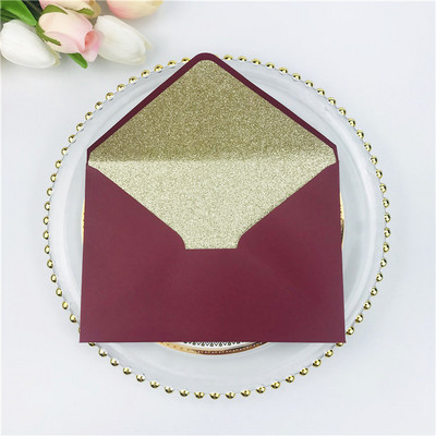 25X sillerdav helkiv läikiv ümbrik pulmakutsete jaoks särava joonega Pearlscent särav ümbrik 4 tähistamine