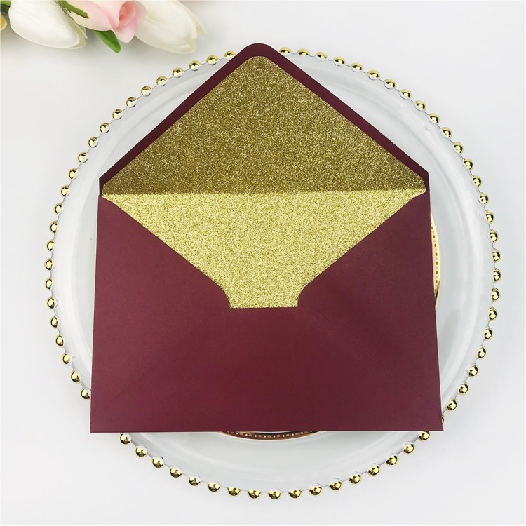 25X sillerdav helkiv läikiv ümbrik pulmakutsete jaoks särava joonega Pearlscent särav ümbrik 4 tähistamine