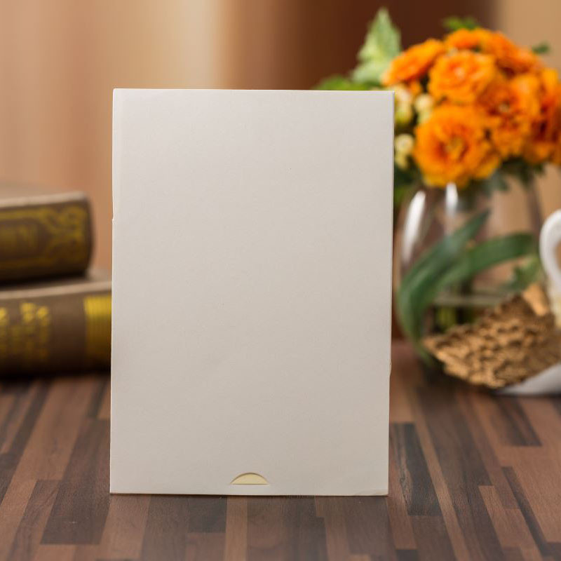 1kom Sivo Bijele Laserski izrezane Pozivnice za vjenčanje Čestitke Cvjetne Elegantne Kuverte s ispisom čestitki Dekoracije za vjenčanje