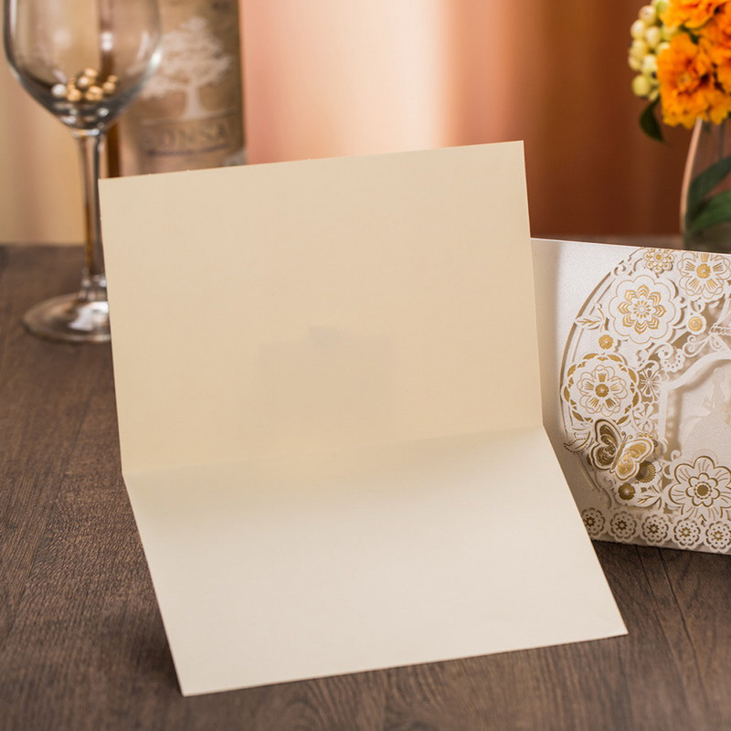 10 tk/pakk 3D liblikas laserlõigatud pulmakutsete kaardikomplekt Flora nikerdatud pulmakaardid Sündmuspeo ristimiskutsete varustus