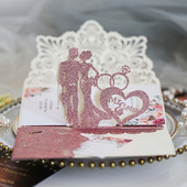 10 vnt kelių spalvų blizgančio popieriaus vestuvių kvietimo kortelė tuščia vidinė RSVP kortelės nuotakos ir jaunikio kvietimai vestuvių svečiams