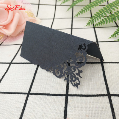10PCS/lot Laser Cut Kartice s nazivom mjesta za vjenčanje Broj Ime mjesta Papirnate kartice Sjedalo Stol Dekoracija sjedala Kartica za goste 5ZSH870-10