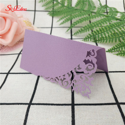 10PCS/lot Laser Cut Kartice s nazivom mjesta za vjenčanje Broj Ime mjesta Papirnate kartice Sjedalo Stol Dekoracija sjedala Kartica za goste 5ZSH870-10