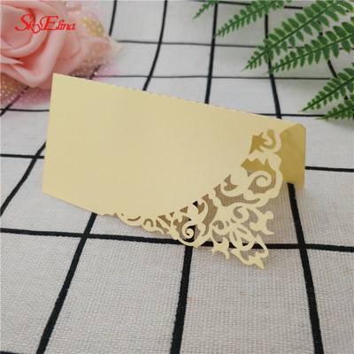 10PCS/lot Laser Cut Kartice s nazivom mjesta za vjenčanje Broj Ime mjesta Papirnate kartice Sjedalo Stol Dekoracija sjedala Kartica za goste 5ZSH870-10