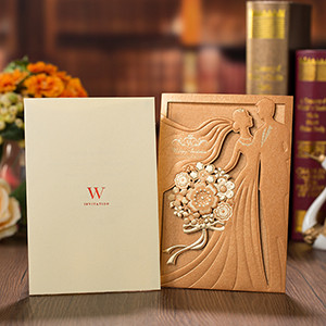 1 tk Punase kullaga laserlõigatud pulmakutsete kaart Elegantne ümbrikutega õnnitluskaart pulmapeo kaunistustega pruut ja peigmees