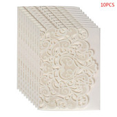 P82D 10 komada laserski izrezanih šupljih čestitki u obliku srca Pozivnice za vjenčanje Potrepštine za zabavu