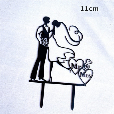 Akrilni nadjev za svadbenu tortu Mrs & Mrs vjenčanje Ispovijed Prekrivači za kolače Dekoracija deserta Predlažemo pribor za pečenje kolača