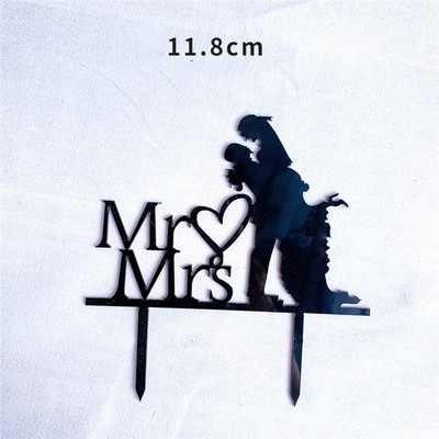 Akrilni nadjev za svadbenu tortu Mrs & Mrs vjenčanje Ispovijed Prekrivači za kolače Dekoracija deserta Predlažemo pribor za pečenje kolača