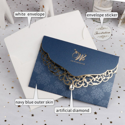 Pulmakutsete kaart Teemant Mariage'i Äri ristimise sünnipäevakaartidega Isikupärastage peokaunistuste pakkumised