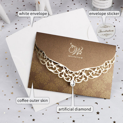 Pulmakutsete kaart Teemant Mariage'i Äri ristimise sünnipäevakaartidega Isikupärastage peokaunistuste pakkumised