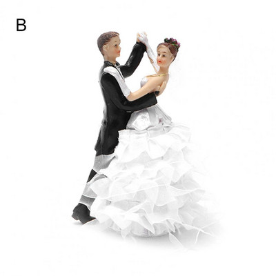 Pulmakoogi kujude ornament Romantiline pulmapaari kujukesed Peened romantilised vaigust pulmapaari kujukesed peoks